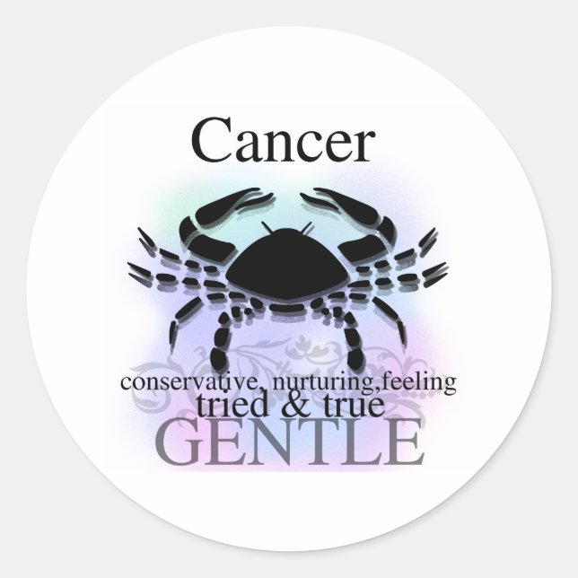 Sticker Rond Cancer à votre sujet (Devant)