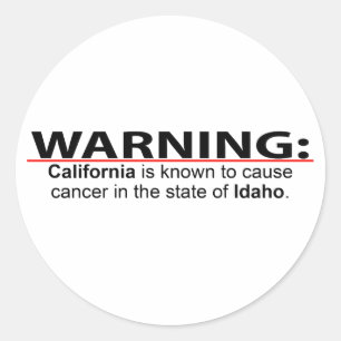 Sticker Rond Cancer de la Californie