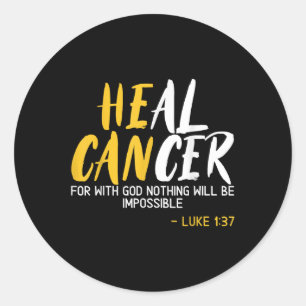 Sticker Rond Cancer de la guérison Mois de sensibilisation au c