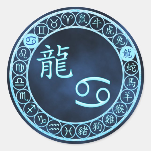 Sticker Rond Cancer/Dragon (Devant)