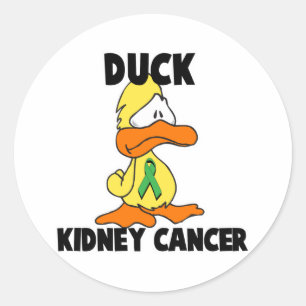 Sticker Rond Cancer du rein du canard