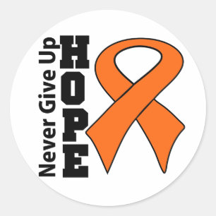 Sticker Rond Cancer du rein : l'espoir n'abandonne jamais