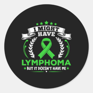 Sticker Rond Cancer du sang Lymphome ne m'a pas Lymphome Prise