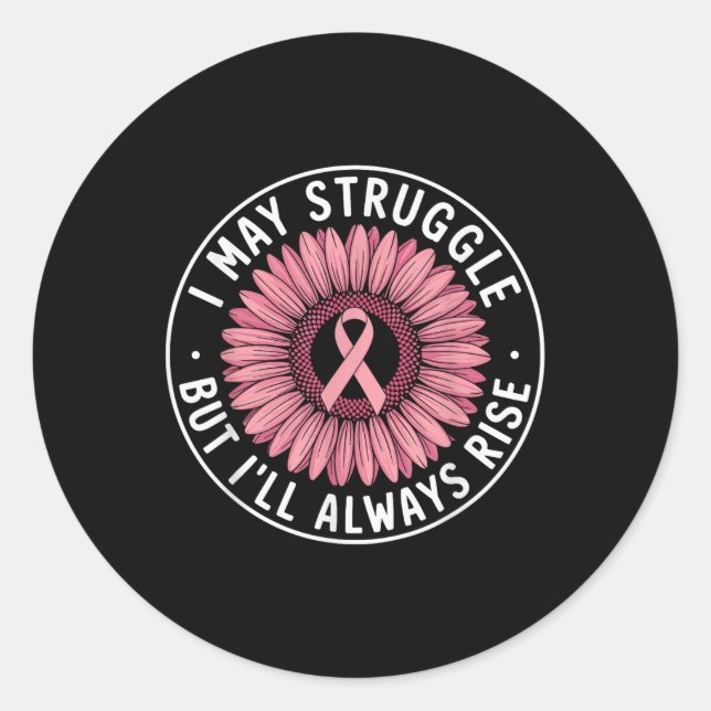 Sticker Rond Cancer du sein (Devant)