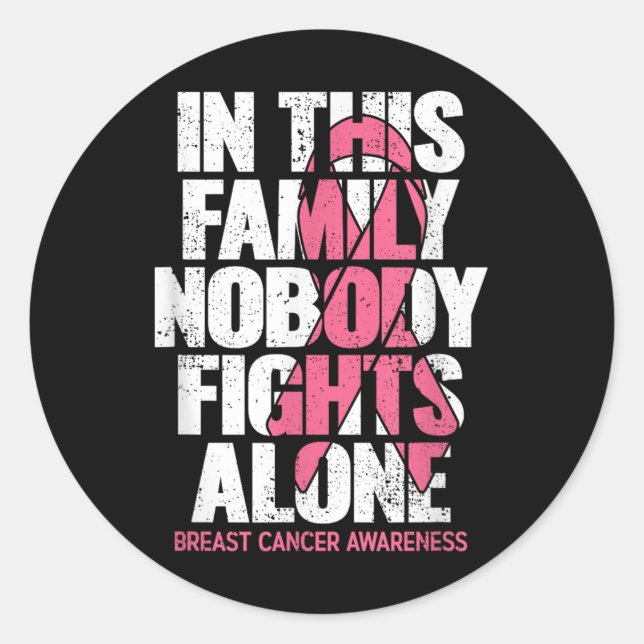 Sticker Rond Cancer du sein (Devant)