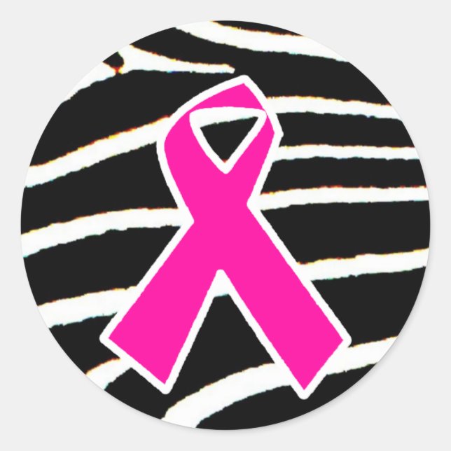 Sticker Rond Cancer du sein (Devant)