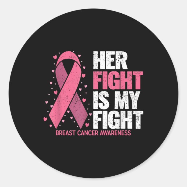 Sticker Rond Cancer du sein (Devant)