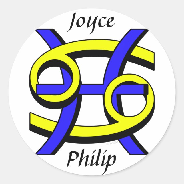 Sticker Rond Cancer et maladies par (Devant)