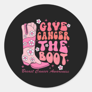 Sticker Rond Cancer La sensibilisation au cancer du sein de dém