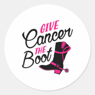 Sticker Rond Cancer La sensibilisation au cancer du sein de dém