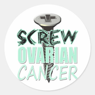 Sticker Rond Cancer ovarien de vis