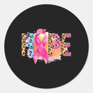 Sticker Rond Cancer Rainbow En Octobre Nous Portons Le Soutien