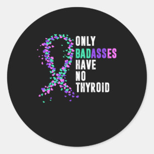 Sticker Rond Cancer Ruban Thyroidectomie Démontage Bades de chi