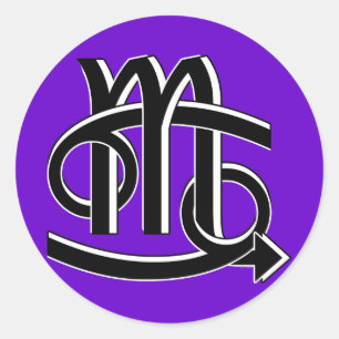 Sticker Rond Cancer & Scorpio Partners bw
