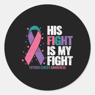 Sticker Rond Cancer Son combat Ma lutte contre le cancer de la