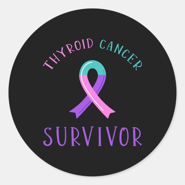 Sticker Rond Cancer Survivant 2 (Devant)