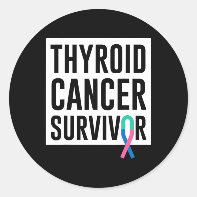 Sticker Rond Cancer Survivant 3 (Devant)