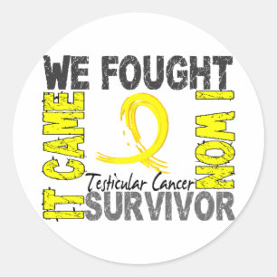 Sticker Rond Cancer testiculaire du survivant 5