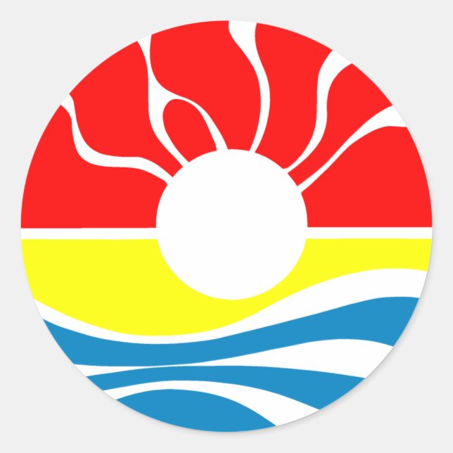 Sticker Rond Cancun Mexique (Devant)