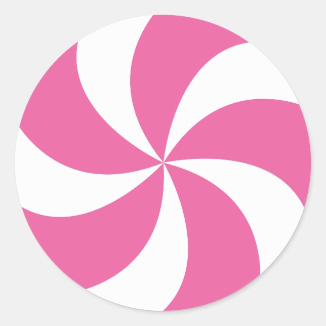 STICKER ROND CANDÉ ROSE DE NOËL (Devant)