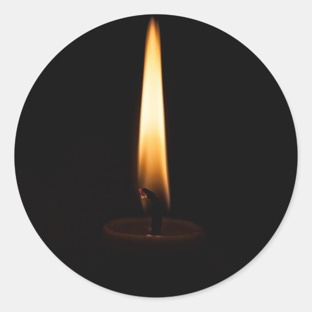 Sticker Rond Candle Flame 2 (Devant)