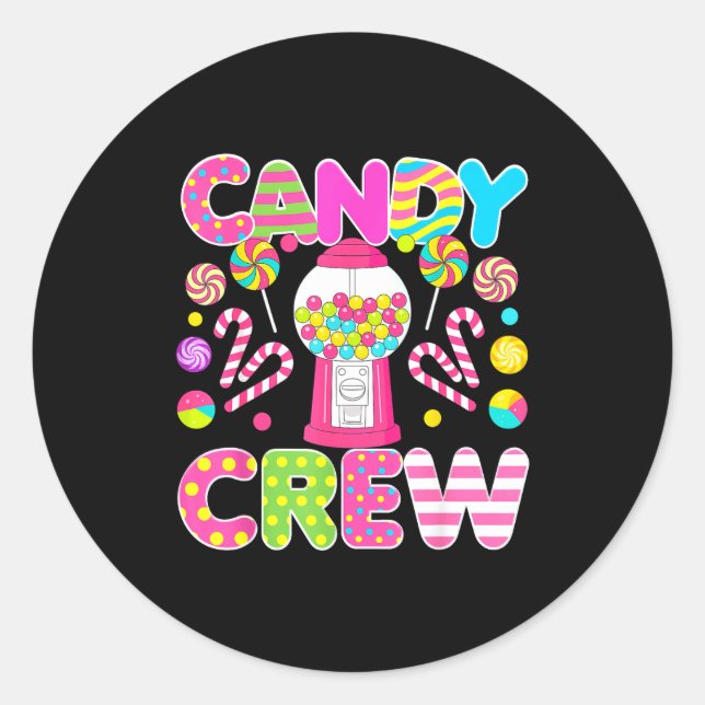 Sticker Rond Candy Crew Candy Costume Women Candy Land Kids Swe (Devant)
