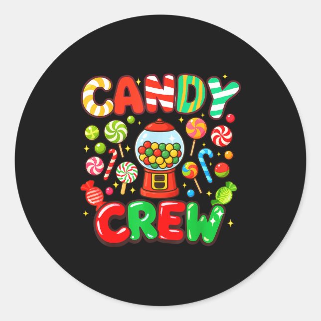 Sticker Rond Candy Crew Candy Costume Women Candy Land Kids Swe (Devant)