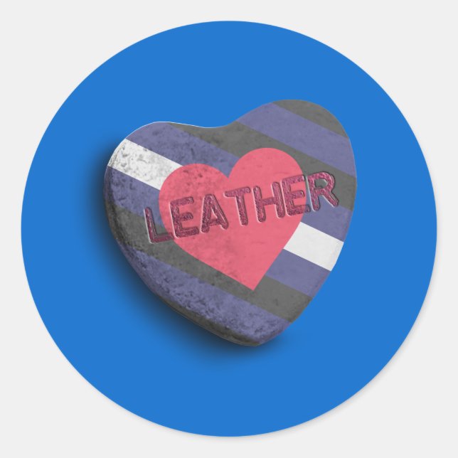 STICKER ROND CANDY FIERTE DE CUIR (Devant)