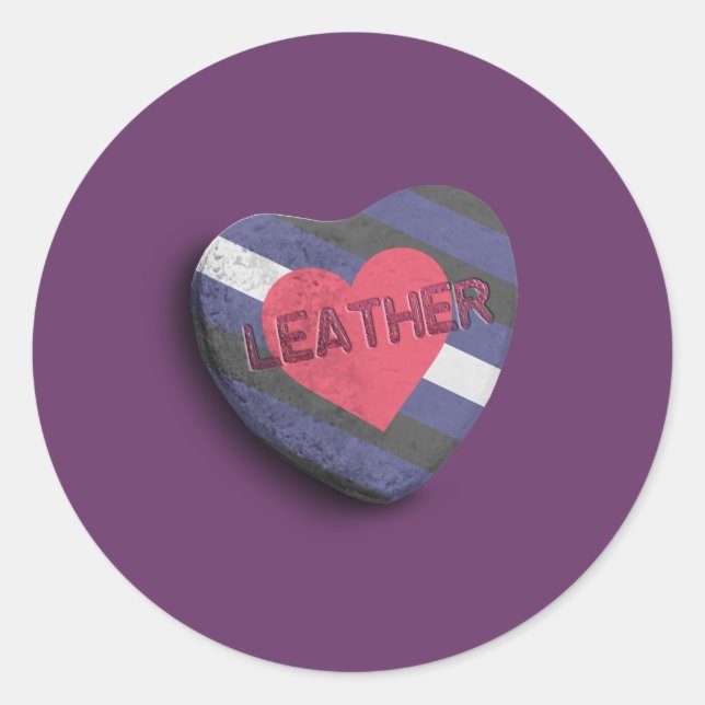 STICKER ROND CANDY FIERTE EN CUIR (Devant)