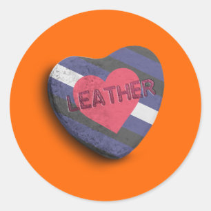 STICKER ROND CANDY FIERTE EN CUIR