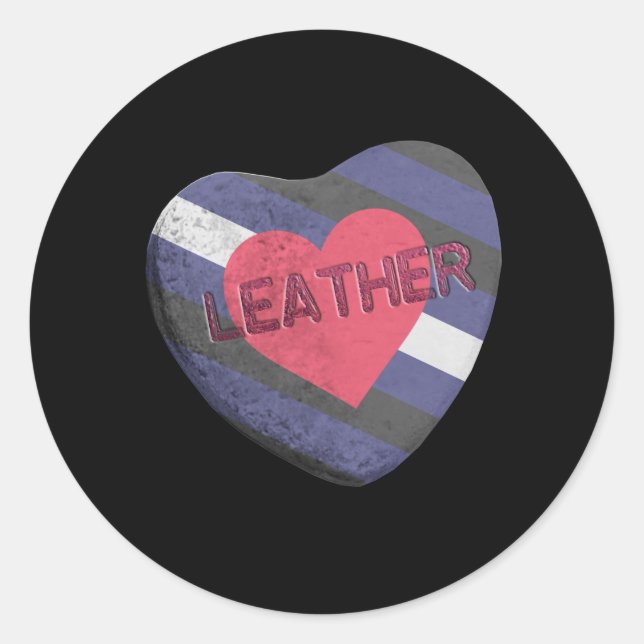STICKER ROND CANDY FIERTE EN CUIR (Devant)