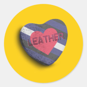 STICKER ROND CANDY FIERTE EN CUIR