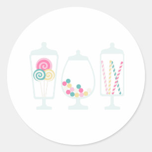 Sticker Rond Candy Jars