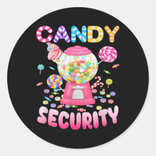 Sticker Rond Candy-sécurité Candyland Costume Enfants Ados Adul