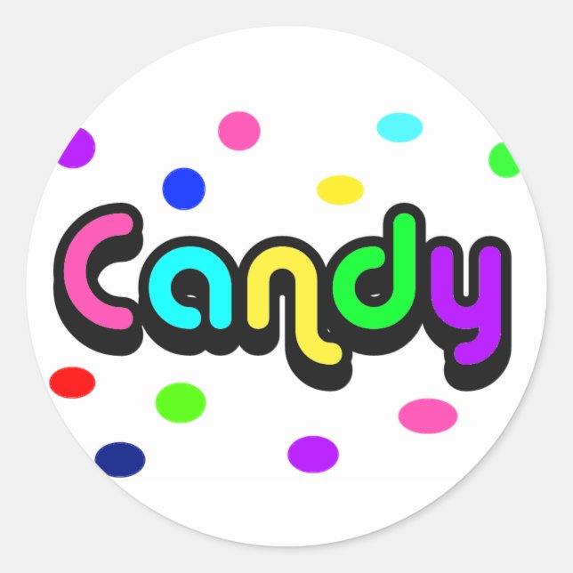 Sticker Rond Candy-sticker (Devant)