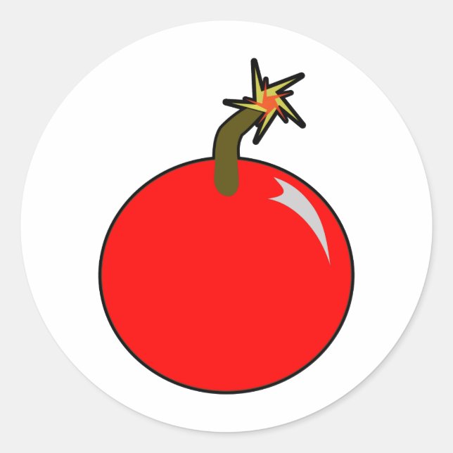 Sticker Rond Cannonball Round Shot Bomb Cannon Ball Pirate (Devant)