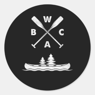 Sticker Rond Canot Bwca Boundary Waters