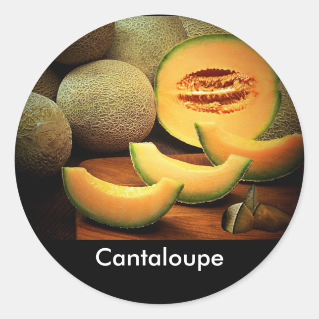 Sticker Rond Cantaloupe (Devant)