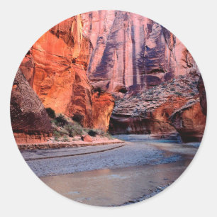 Sticker Rond Canyon River Bend Paria