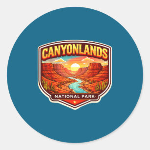 Sticker Rond Canyonlands National Park Souvenir Utah Objets à c