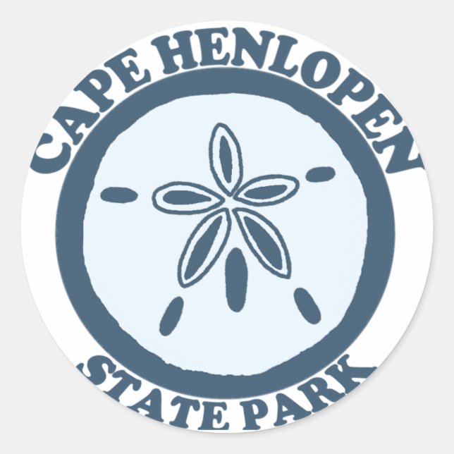 Sticker Rond Cap Henlopen. (Devant)