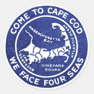 Sticker Rond Cape Cod 1910