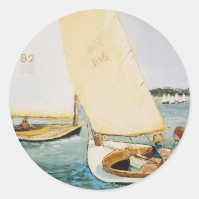 STICKER ROND CAPE COD JOUR RACING (Devant)