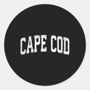 Sticker Rond Cape Cod Massachusetts Ma Sports Athlétiques