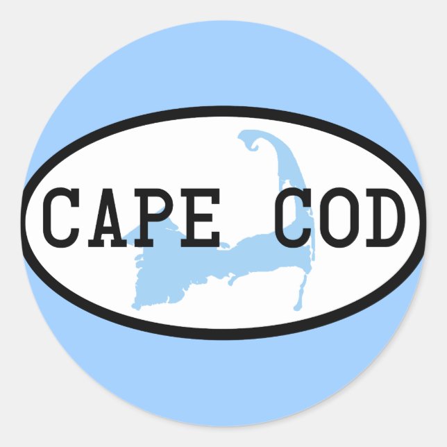 Sticker Rond cape-cod-ovale (Devant)