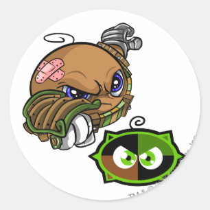 Sticker Rond Capitaine 1 d'équipe de lac Kiko