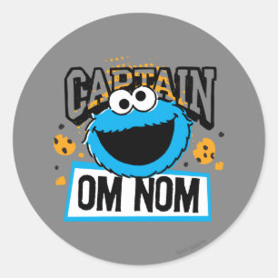 Sticker Rond Capitaine Cookie Monster