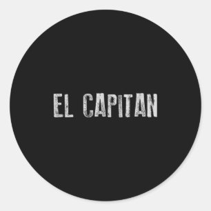 Sticker Rond Capitaine de bateau El Catan