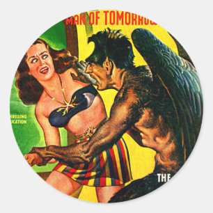 Sticker Rond Capitaine Future - crainte d'étoile !