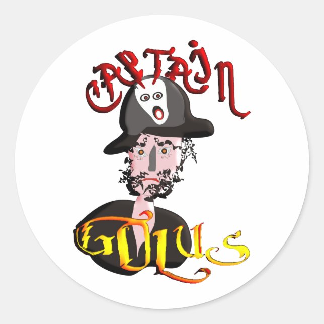 Sticker Rond Capitaine Golus (Devant)